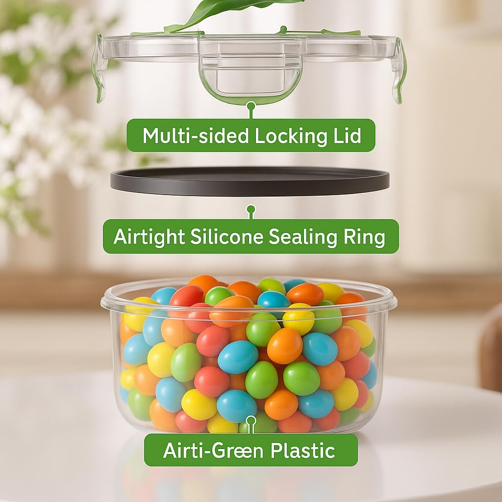 70 Pcs Large Food Storage Containers with Lids Airtight-2500ML to Small Box,Total 22812 ML Stackable Kitchen Bowls Set(35 Containers,35 Lids)-BPA Free Leak proof Plastic Boxes-Microwave safe