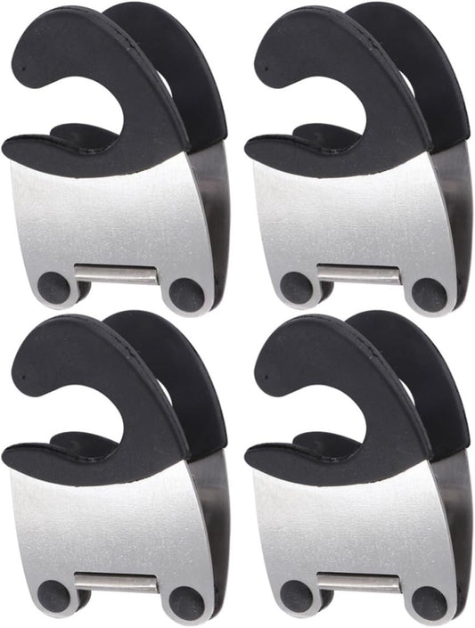4pcs Stainless Steel Pot Side Clamp Spoon Holder for Soup Pot