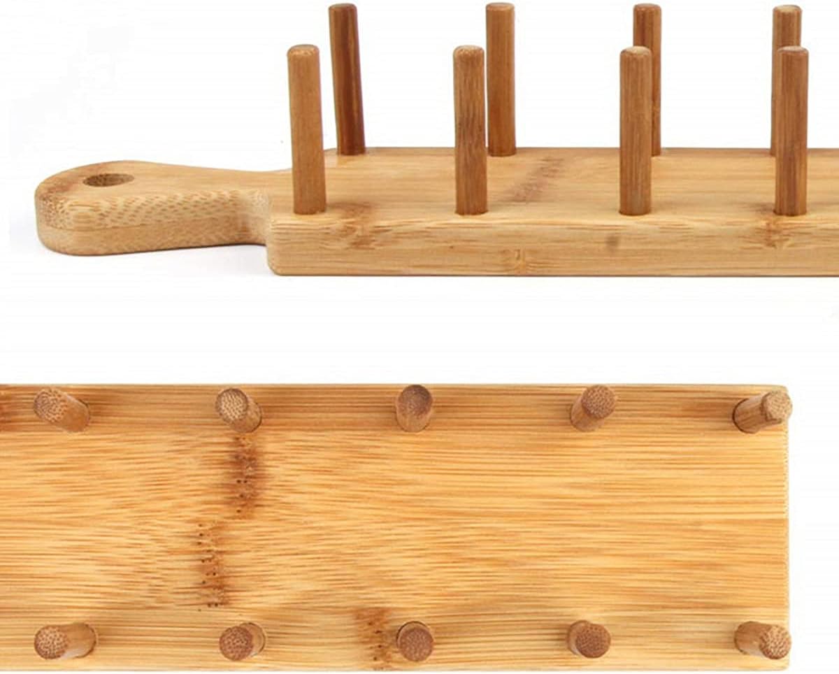 Taco Holder Stand, Taco Tray, Natural Bamboo Taco Plates Rack (Holds 8 Soft or Hard Shell), Wooden Taco Bar Serving Set for a Party, Tortillas, Burritos, Home, Parties (1Pcs)