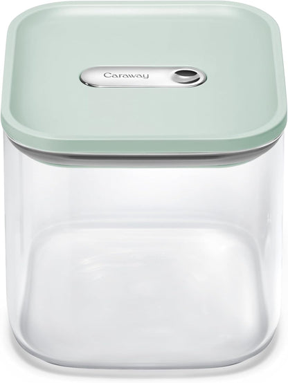 Caraway 4qt Glass Airtight Food Storage Container with Lid – Non-Toxic, BPA-Free Kitchen Storage Container – Stackable, Space-Saving Airtight Container for Dry Goods and More - Mist