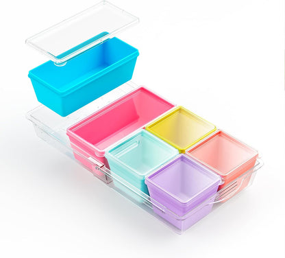 Gemice 1-Cup Silicone Freezer Molds with Lids, Individual 4-Pack Portion Soup Cubes Freezer Trays for Food Storage, Oven & Dishwasher Safe, BPA-Free, Silicone Freezer Containers for Meal Prep