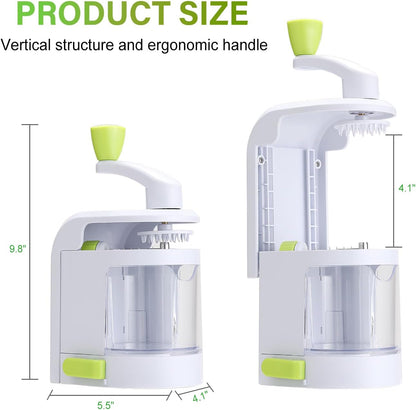 Vegetable Spiralizer Slicer, 4 in 1 Rotating Blades Veggie Spiralizer