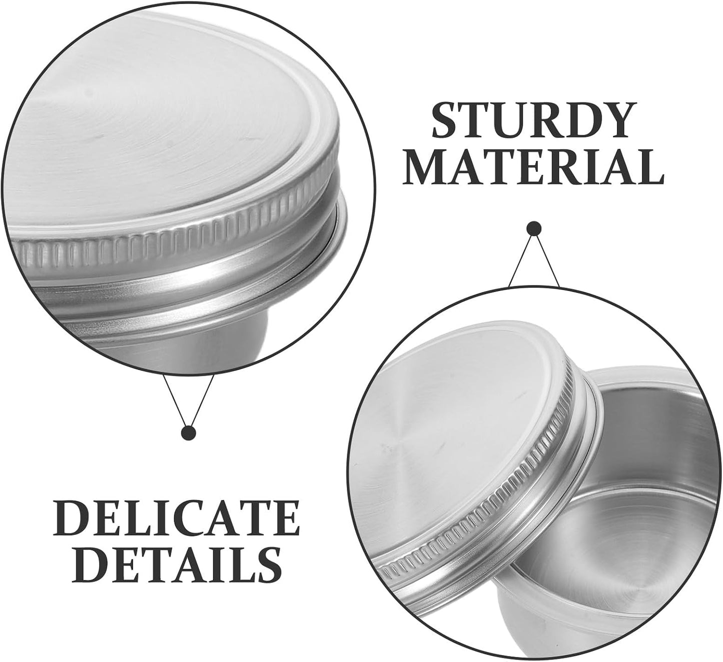 Ipetboom 2 Sets Mason Jar Divider Cup with Stainless Steel Lid - 70ml Meal Prep Salad Dressing Container Insert for Veggies Snacks Sealing Lid Fits Regular Mason Jars