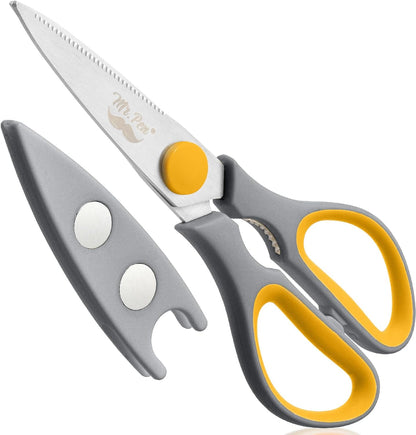 Mr. Pen- All Purpose Kitchen Shears with Protective Sheath, 8 Inch