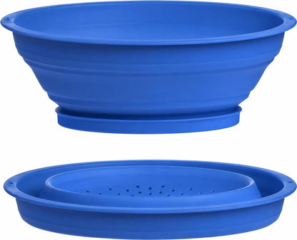 Progressive International 3.5 Cup Collapsible Mini Fruit Vegetable Colander Strainer Water Drainer (Green)