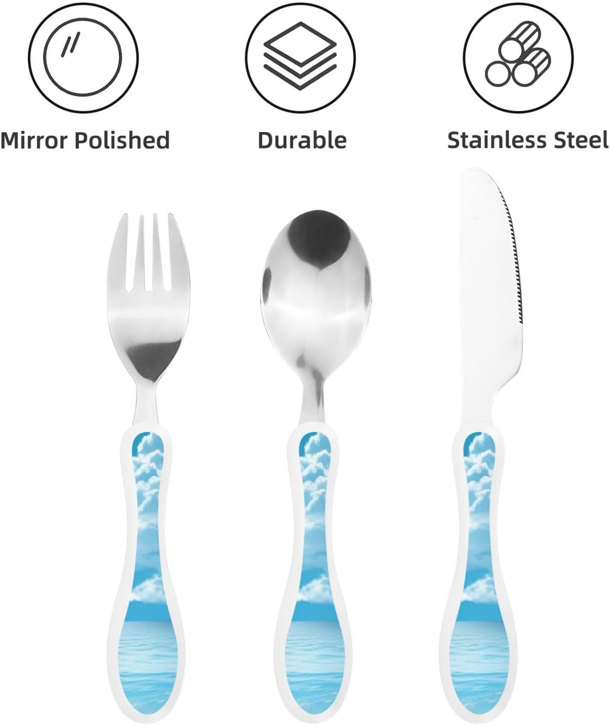 3-Piece Kids Silverware Set With Storage Case, Stainless Steel Reusable Children Safe Knife Spoon Fork Set Shih Tzu Dog Children Flatware Set For Kids Lunch Box