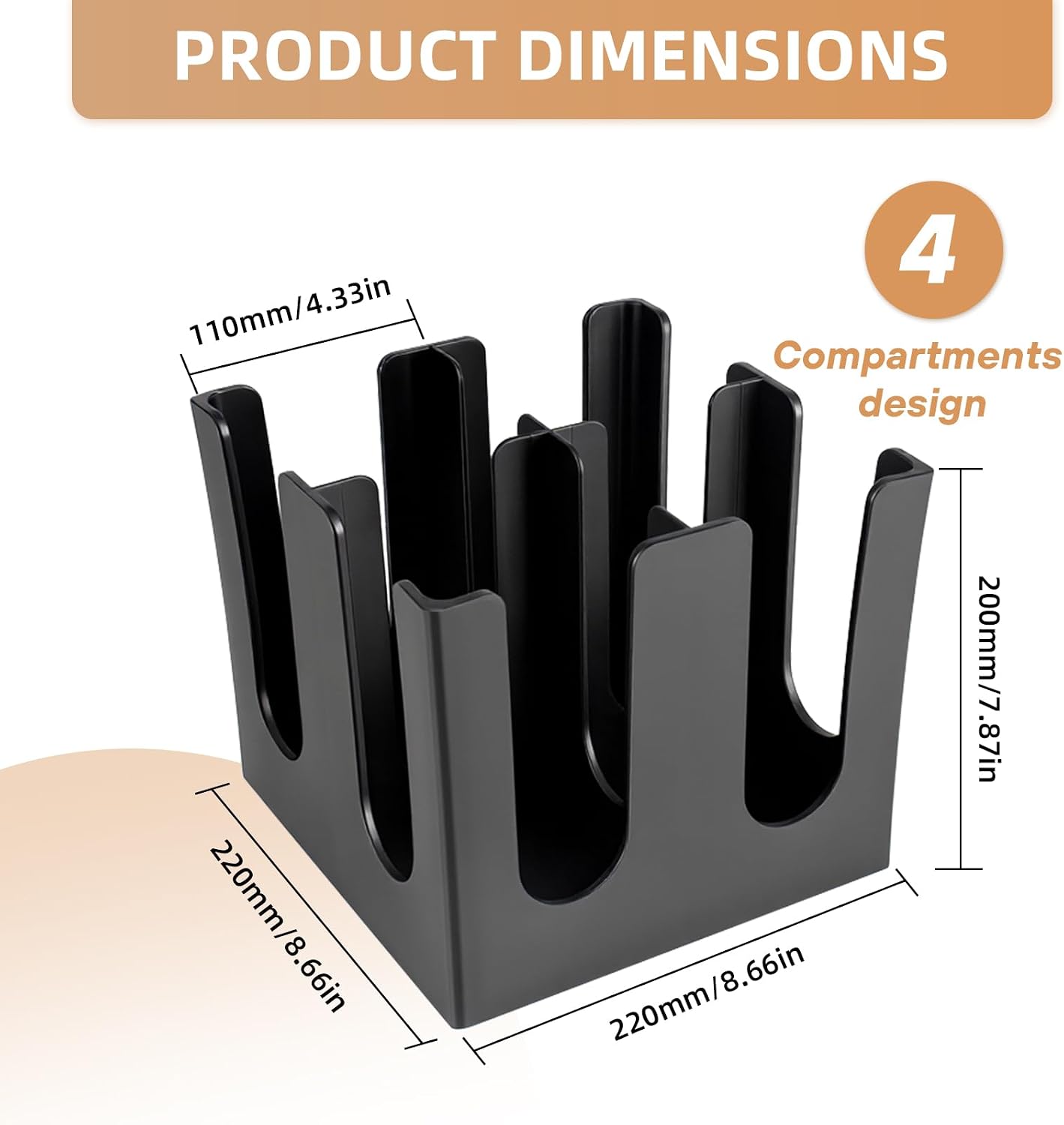 Commercial Cup and Lid Holder with Straw Organizer,Disposable Coffee Cup Condiment Dispenser for Countertop Org, Coffee Bar, Beverage Cup, Kitchen, Breakroom (11 Compartment Upright)