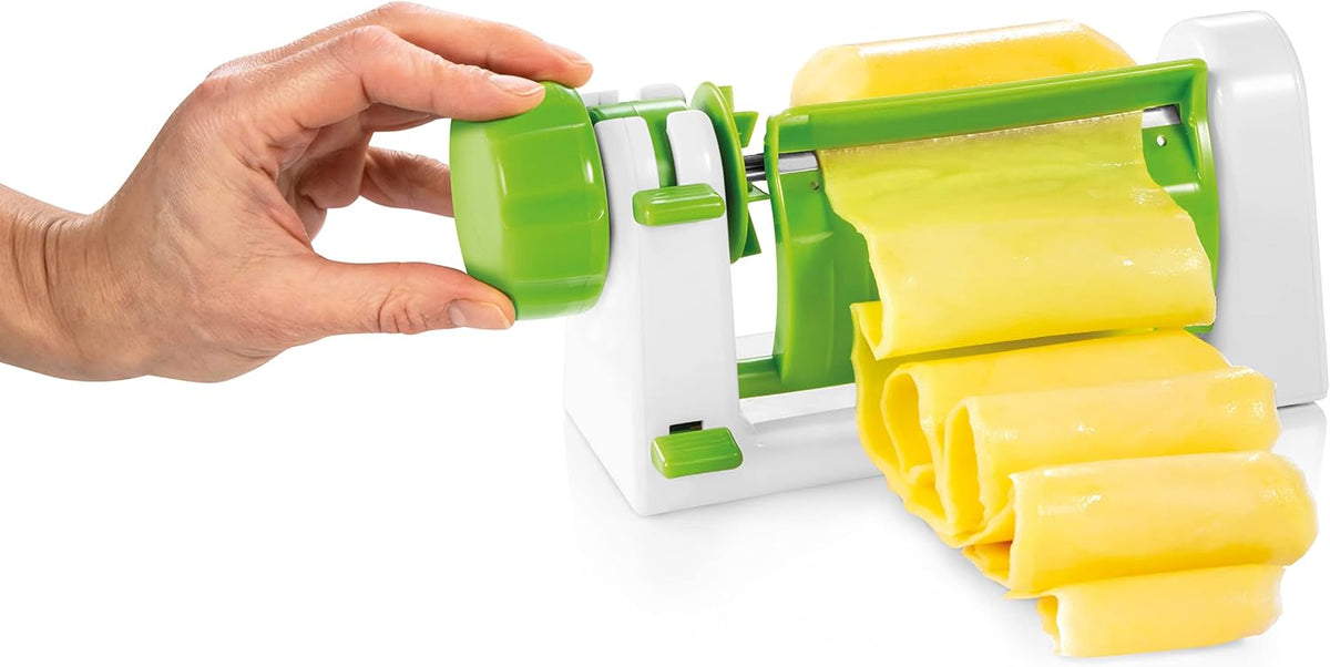 Tescoma Vegetable Slicer with Stainless Steel Blade for Fruit and Vegetable Sheets, Handy Line