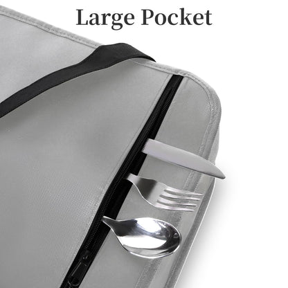 Bodaon Insulated Casserole Carrier Bag, Fits 9x13 and 11x15 Inch Baking Dish with Lid, Casserole Carriers for Hot or Cold Food for Transport, Thermal Lasagna Potluck Warmer Travel Tote, Black