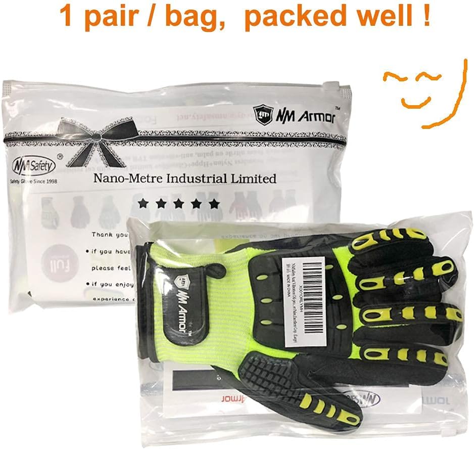Anti Vibration Oil-Proof A5 Cut Resistant Safety Work Glove