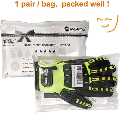 Anti Vibration Oil-Proof A5 Cut Resistant Safety Work Glove