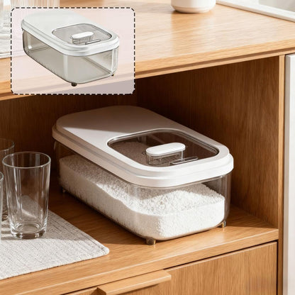 Rice Storage Container, Airtight Food Storage Containers 11-22 Lbs, Rice Dispenser with Measuring Cup and Small Bin for Flour Cereal Pasta Grain, Pet Bird Food Container (Large-22LBS)