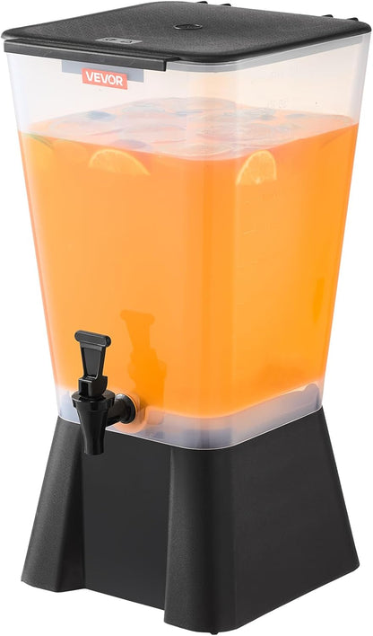 VEVOR Beverage Dispenser, 3 Gallon x 2 Drink Dispensers for Parties, Plastic Juice Dispenser with Stand Spigot Lid, Iced Tea Lemonade Juice Water Dispenser, for Restaurants, Hotels, Parties