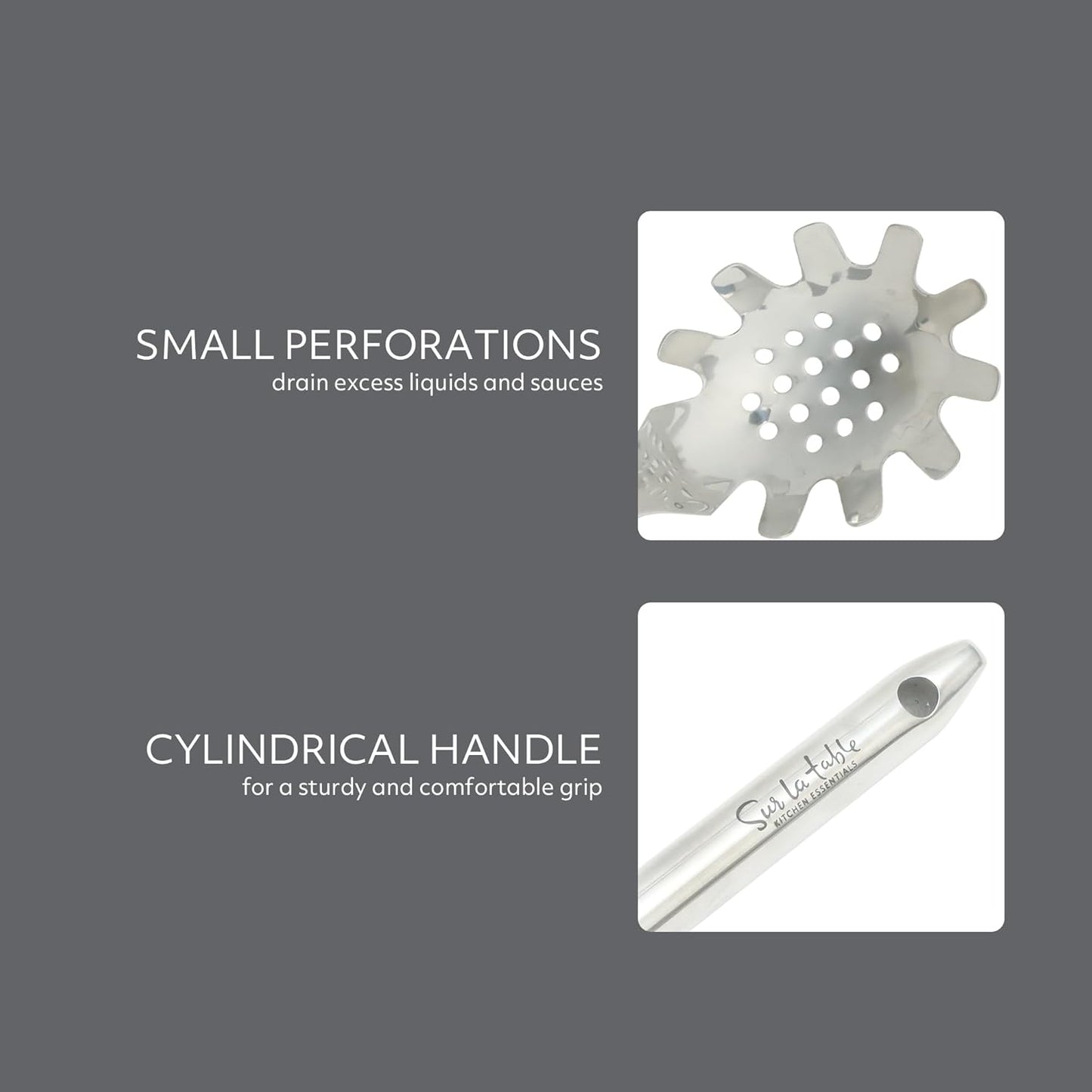 Sur La Table Kitchen Essential Steelhaus 8.5 Inch Stainless Steel Kitchen Tongs