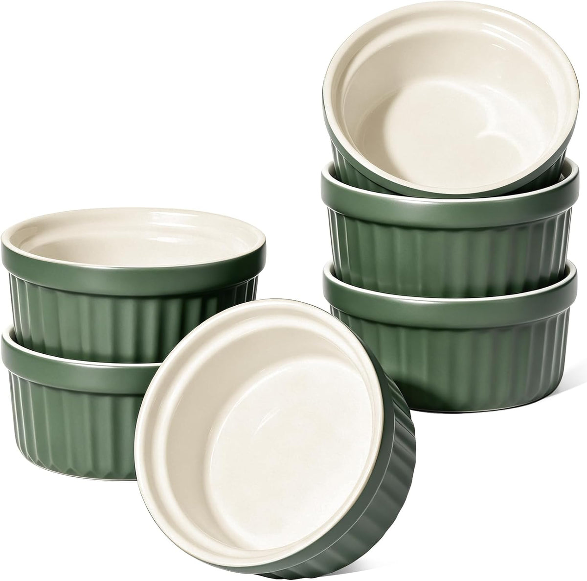 LE TAUCI Sauce Cups 2 OZ, Set of 6, White