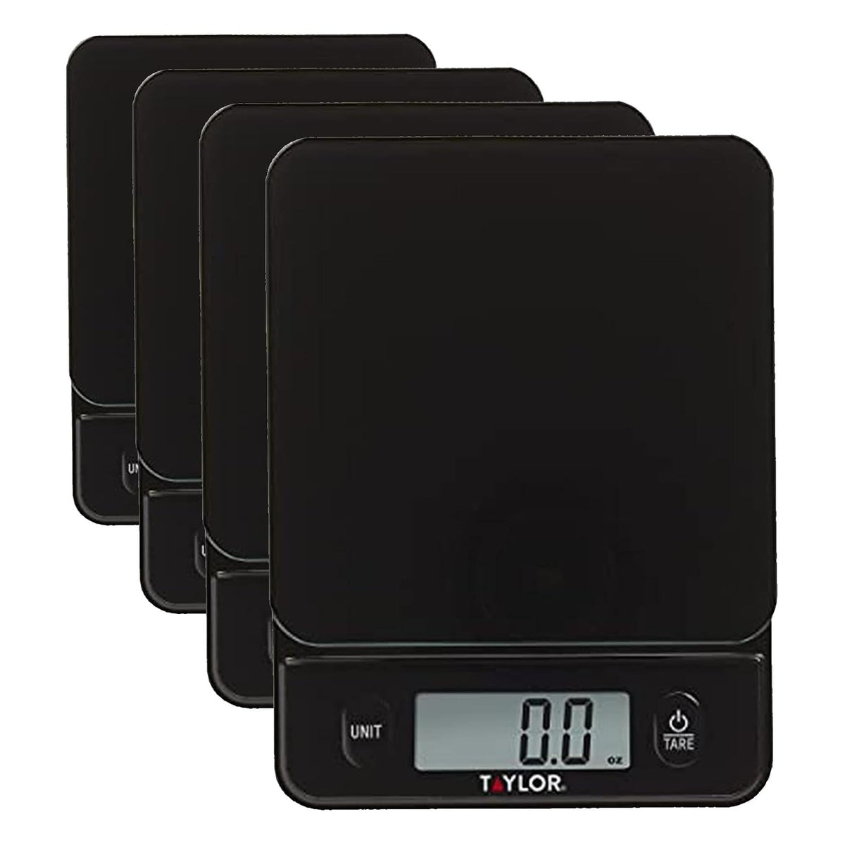 Taylor Digital Kitchen Food Scale with Black Glass Top - 11 lb Max Capacity
