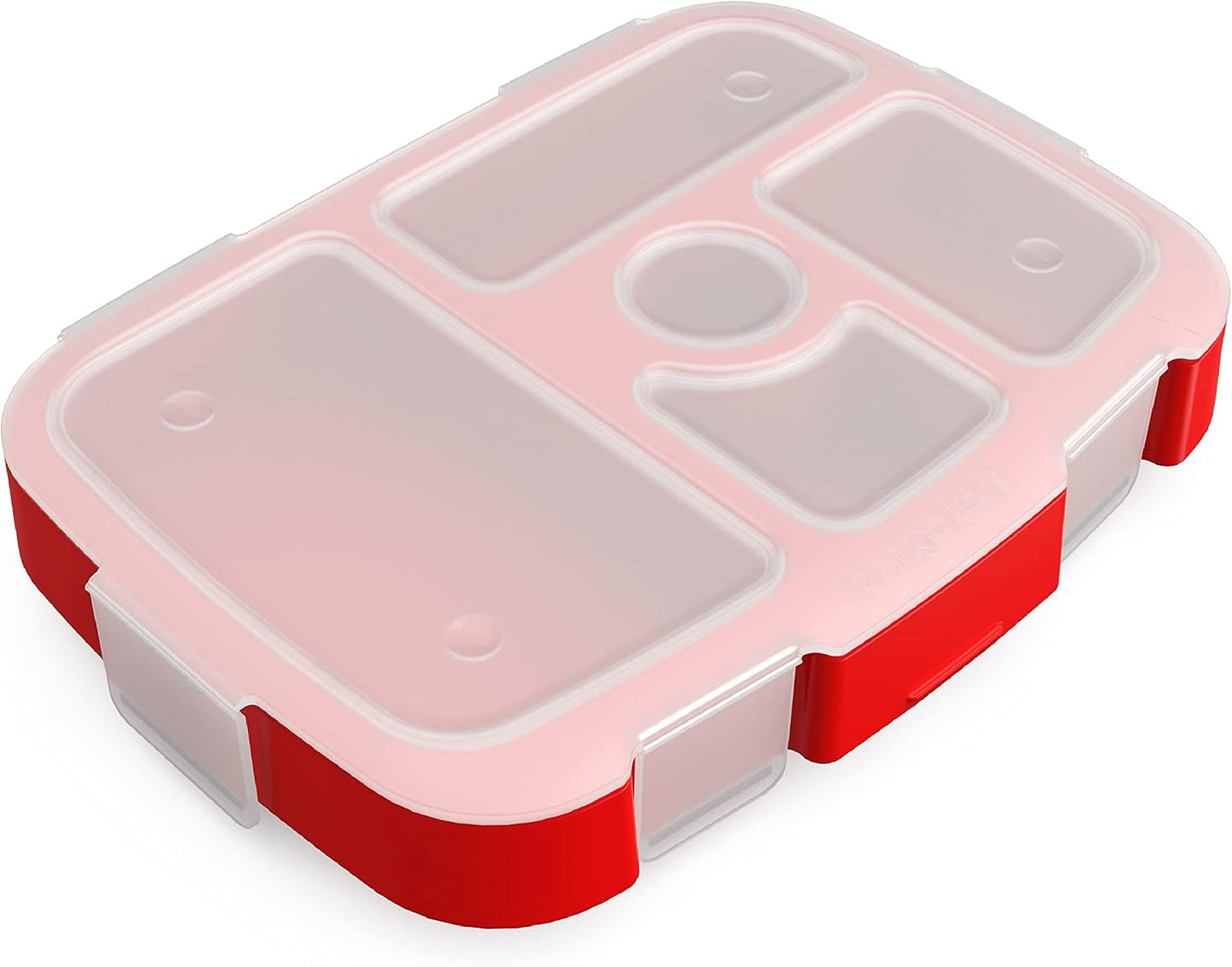 Bentgo® Kids Prints Tray with Transparent Cover - Reusable, BPA-Free, 5-Compartment Meal Prep Container with Built-In Portion Control for Healthy Meals At Home & On the Go (Mermaids in the Sea)