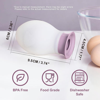 Egg Separator for Raw Eggs, Silicone Egg White Separator, Fun & Easy Gadget