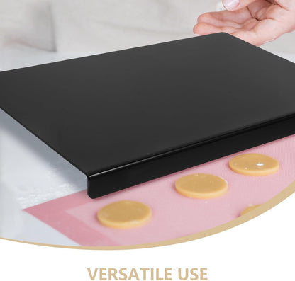 Alipis Acrylic Non-slip Cutting Board 43x28cm 3mm Black Kitchen Chopping Mat for Fruits Vegetables and Meat Food Preparation