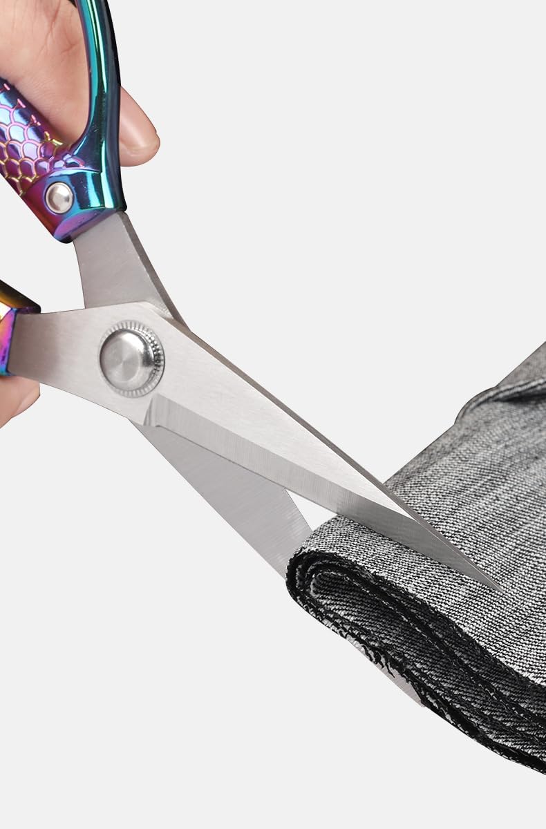 All purpose scissors heavy duty - for kitchen, office, home use, multipurpose Industrial grade scissors (rose gold)