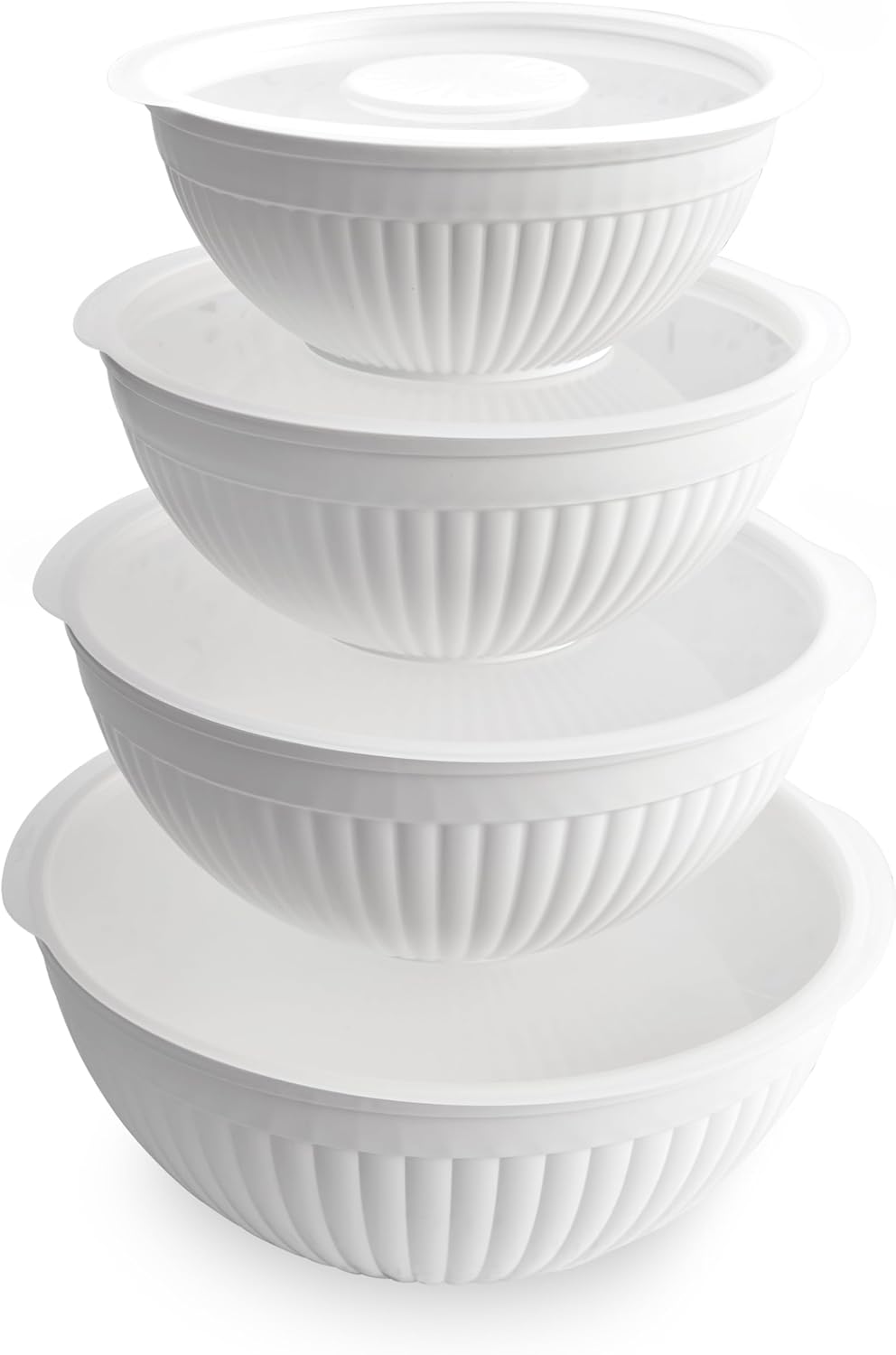 Nordic Ware Mini Prep and Serve Mixing Bowls Set, 4-Piece, Earth-Tones