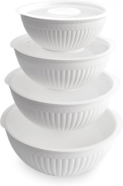 Nordic Ware Mini Prep and Serve Mixing Bowls Set, 4-Piece, Earth-Tones