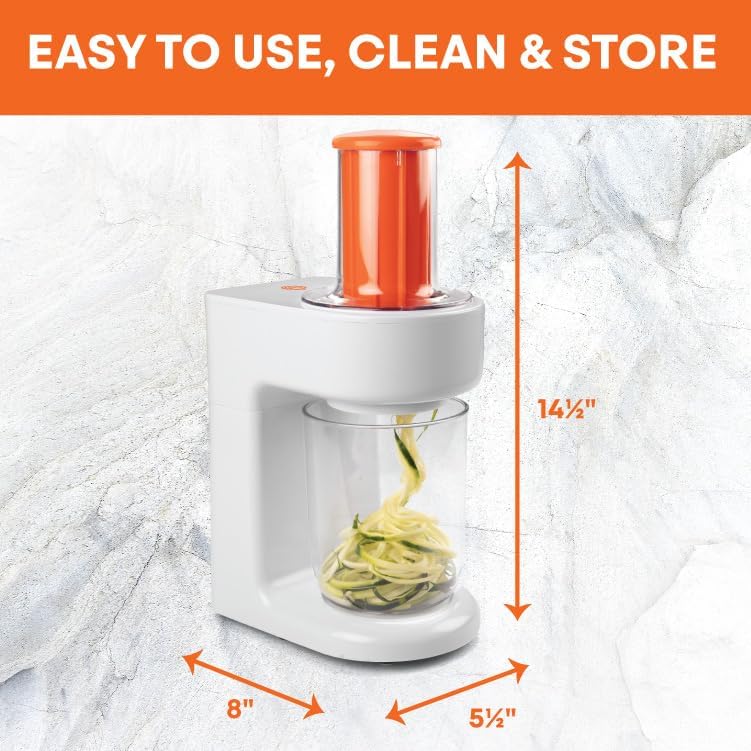 MasterChef Electric Spiralizer- 3in1 Vegetable Noodle, Homemade Pasta Maker