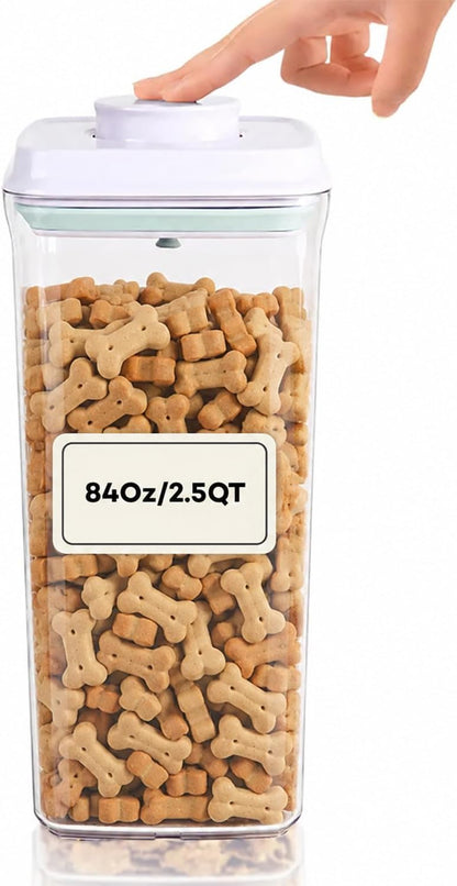Bop Top Airtight Food Storage Containers with Lid 2 Cups / 16 oz | Kitchen Canister Sets | Air Tight Pantry Container | Pop Top Dry Food Storage Containers for Snacks, Sugar, Flour, Baking, Pasta