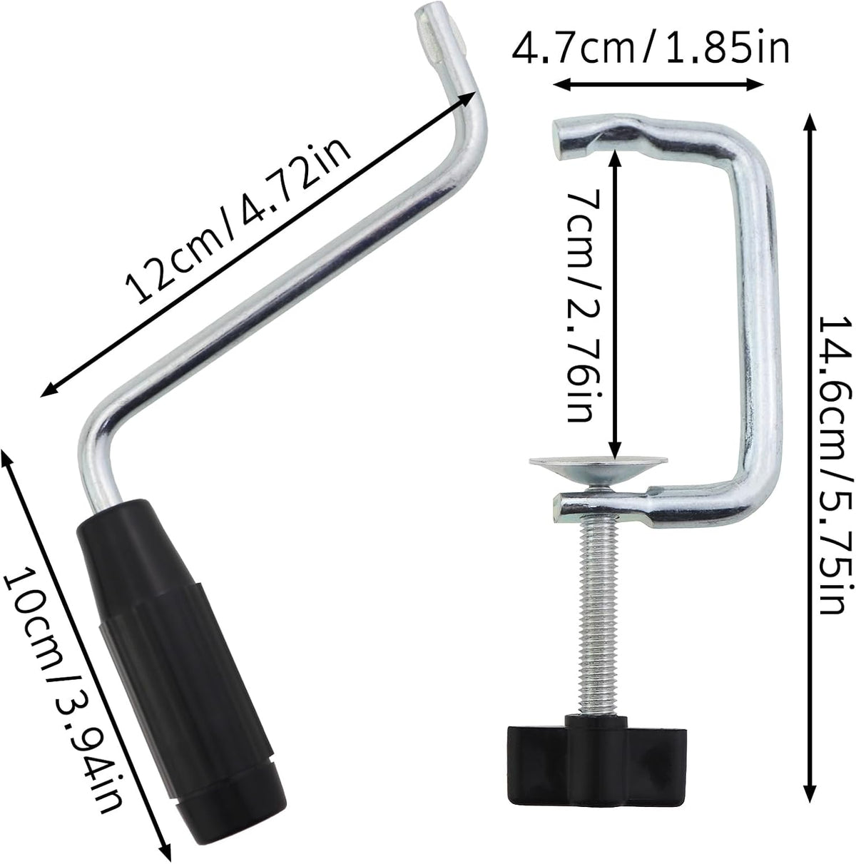 1 Set Pasta Maker Handle and Clamp Pasta Maker Machine Accessories Joystick Bracket Clamp Black
