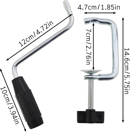 1 Set Pasta Maker Handle and Clamp Pasta Maker Machine Accessories Joystick Bracket Clamp Black