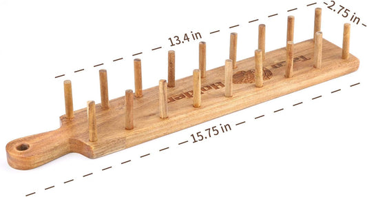 Vintage First Grade Acacia Wood Taco Holder Rack Tray Stand Up Holds 8 Soft or Hard Shell Tacos Also for Tortillas, Burritos