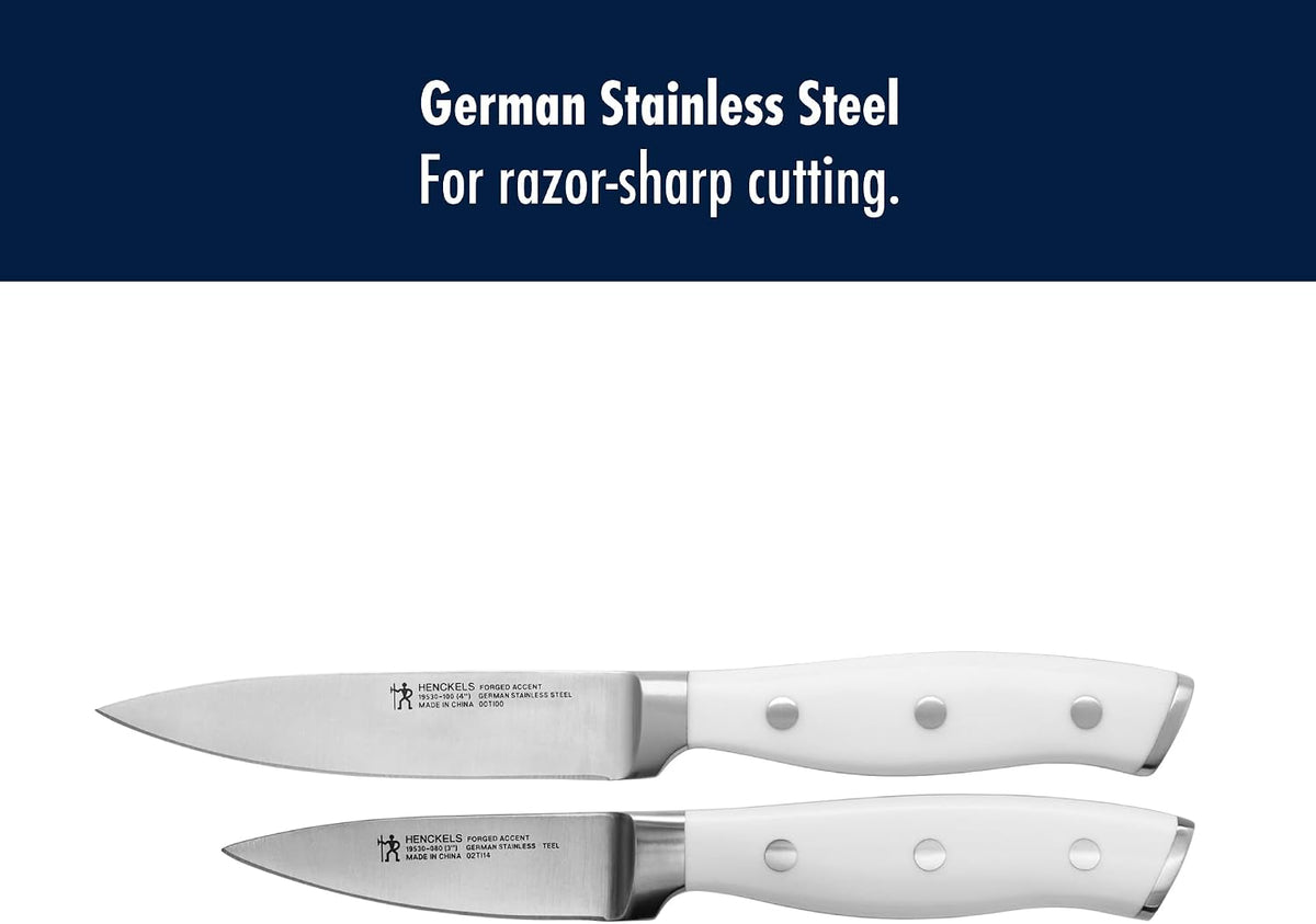 Henckels Forged Accent 2 pc Paring Knife Set, Razor-Sharp German Engineered