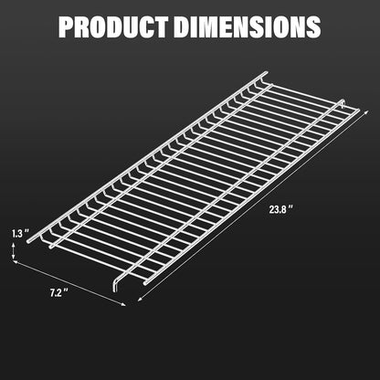 Utheer 2-Pack Griddle Warming Rack for Blackstone 28" Griddles, Stainless Steel Flat Top Grill Accessories | Reversible Rack Adds Prep Space, Foldable Clip-On Design Expands Cooking & Holding Area