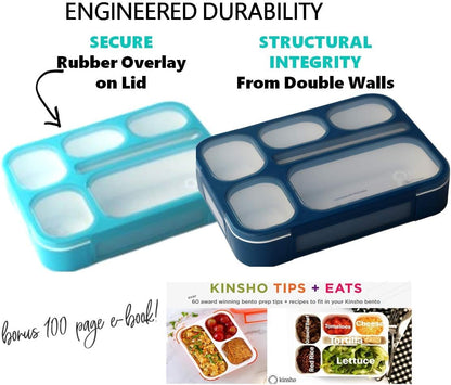 Glitter Lunch Box for Girls, Bento Boxes for School, Pre-School, Toddler Daycare, Travel. Kids Snack Containers, 6 Divided Leak Proof Compartments, BPA Free, Cute 2 Pack Set, Utensils, Pink & Purple