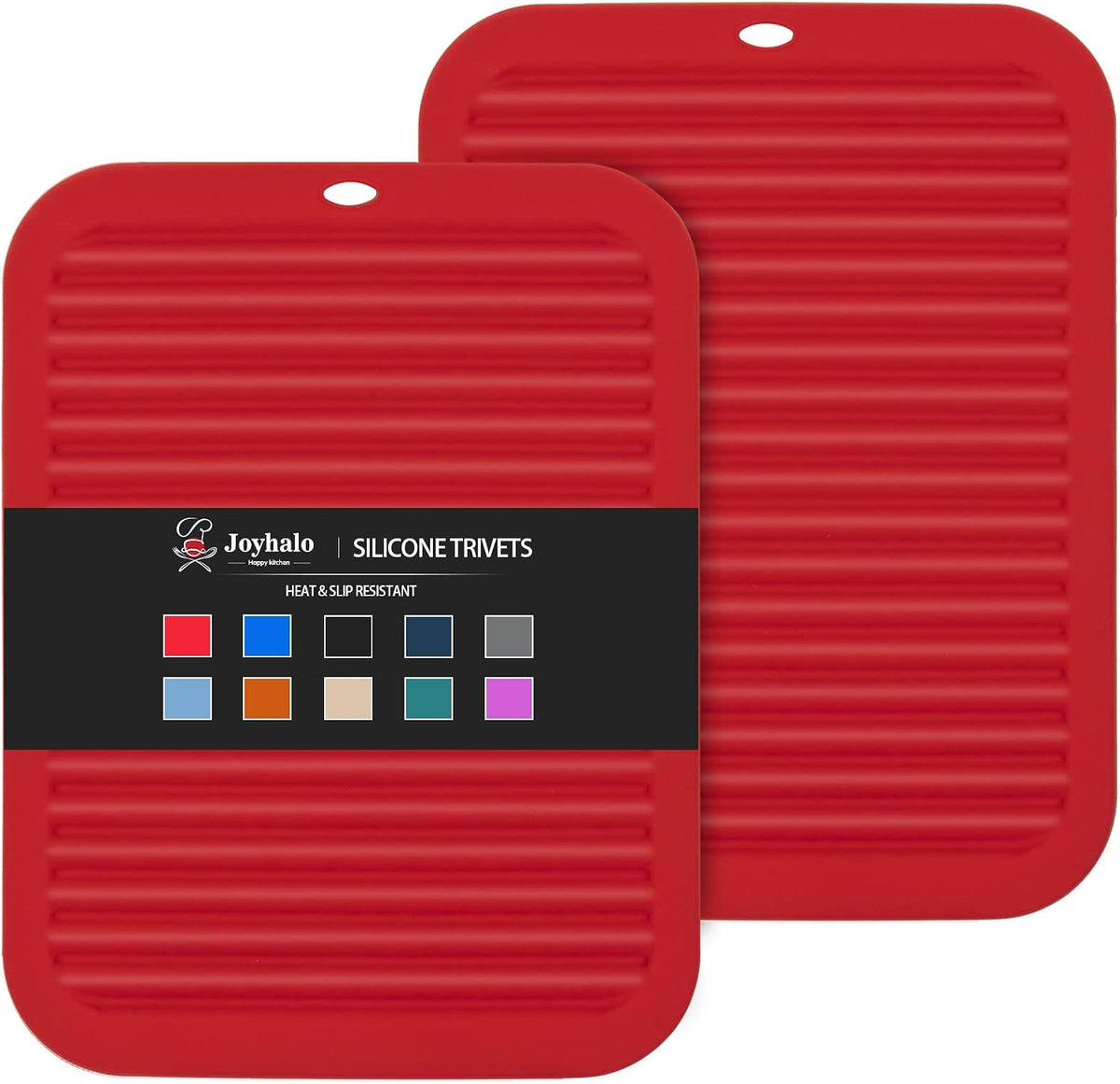 Joyhalo 4 Pack Trivets for Hot Dishes