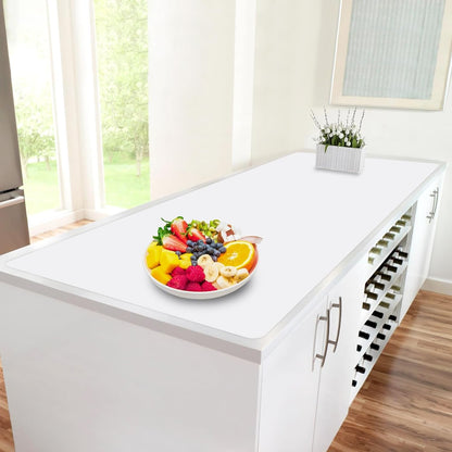 Extra Large Silicone Mat, 84”x24” Heat Resistant Mats for Countertop, Cuttable Waterproof Kitchen Counter Mat, Multipurpose Countertop Protector Mat, Silicone Mats for Kitchen Counter (Translucent)