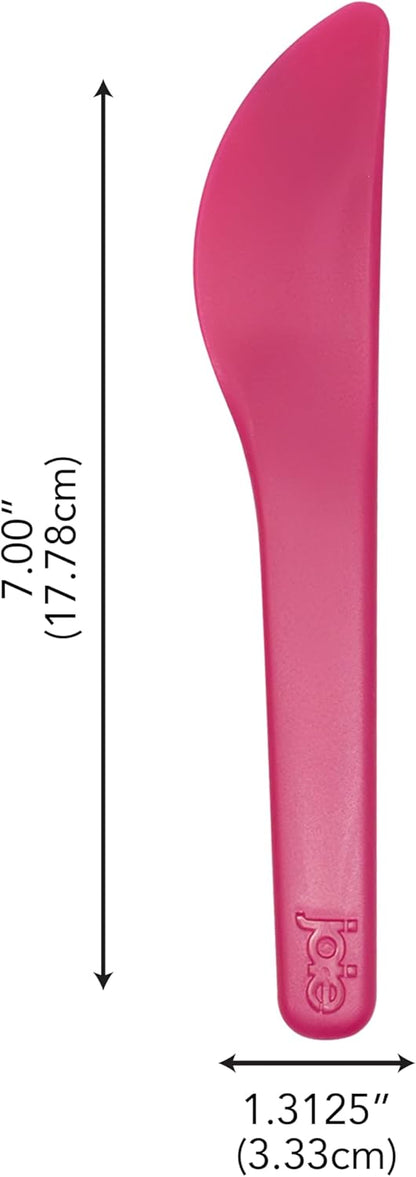 Joie Spreaders Set, Reusable Plastic Knives, 4-Count Assorted Colors
