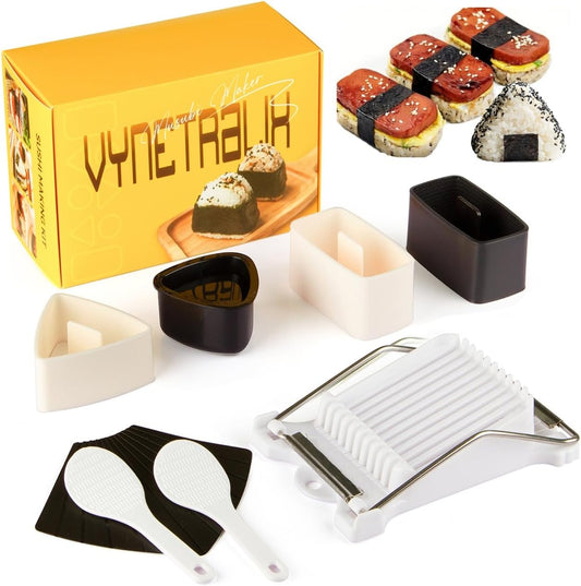 Musubi Press Mold Kit, 8-in-1 Hawaiian Musubi Maker Set