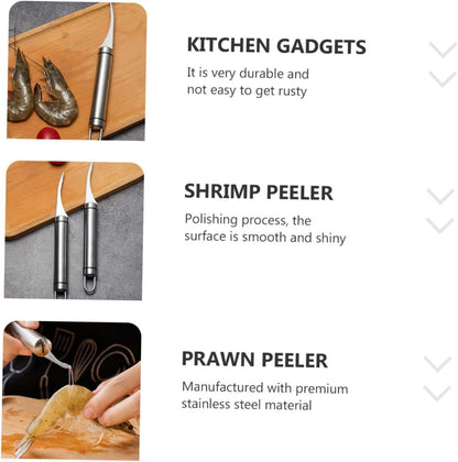 Shrimp Deveiner Tool and Peeler Set Multifunctional Shrimp Deveining Tool