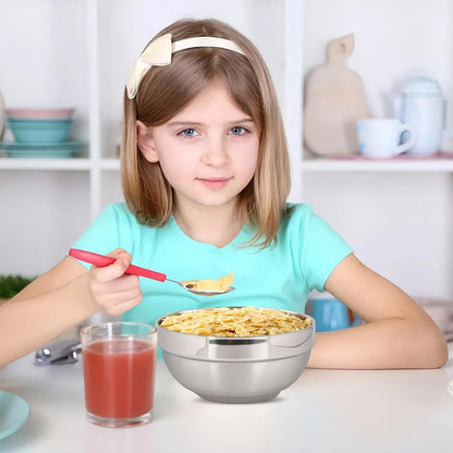 10pcs 304stainless Steel Kids Bowls, 5inches 15 Ounce Stainless Steel Kids Bowls,Double-Walled Metal Serving Dishes Uses For Sauces, Rice, Noodle, Ice Cream