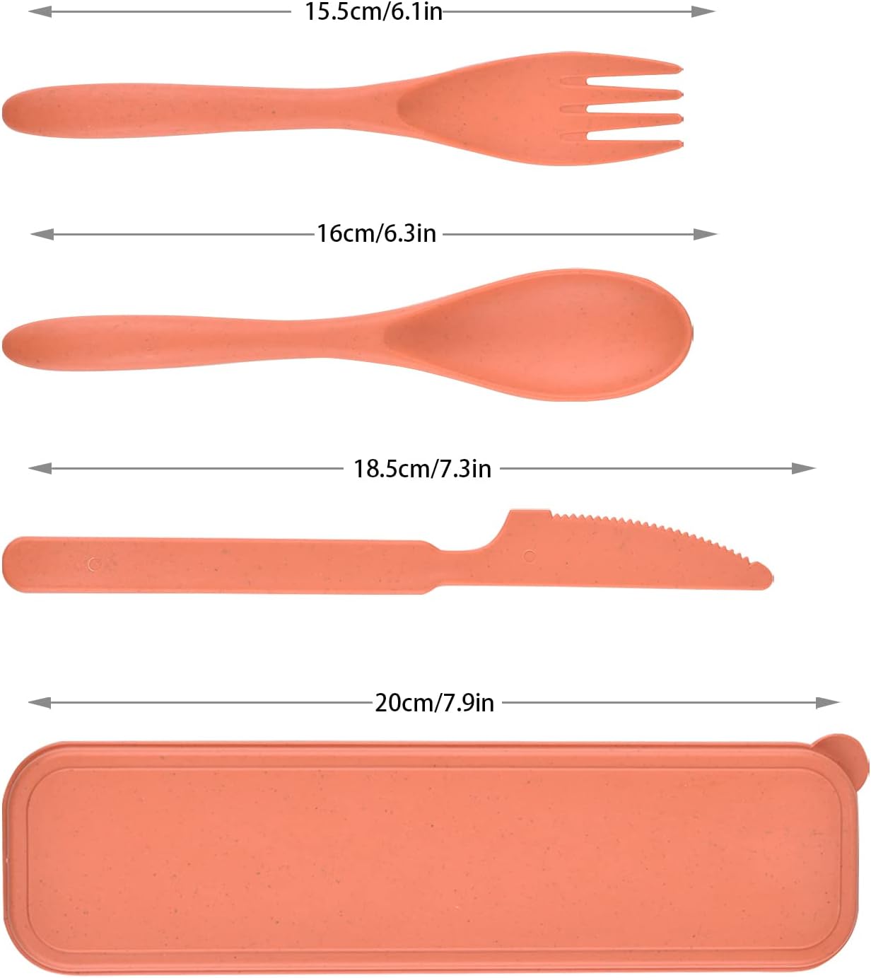2 Sets Reusable Utensil Set with Case, Portable Plastic Spoons Fork Knife Camping Utensils for Lunch Box Accessories for Kids Adults Travel Picnic Camping Daily Use(Blue, Black)