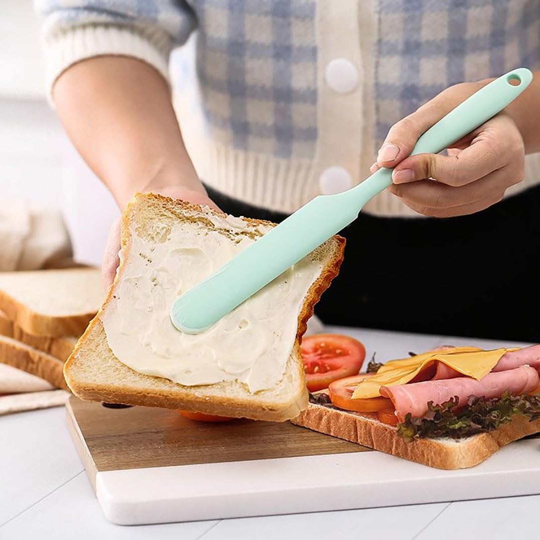 Silicone Spatula Set - 8PCS Heat Resistant Rubber Spatulas for Cooking,Baking,Mixing, Silicone Utensil Sets for Nonstick Cookware,Non-Stick Flexible Baking Cooking Tool BPA-Free
