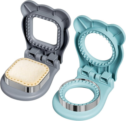 32PCS Sandwich Cutter and Sealer Set Sandwich Cutter for Kids, Vegetable Fruit Cutter Shapes with Food Picks for Kids School Lunch Bento Box Accessories Cookie Cutters