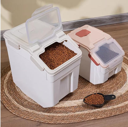 2 Pack Large Flour Storage Container 50 lb Airtight Rice Storage Container with Lid, Wheels, Measuring Cup, Scoop, Plastic Flour Sugar Bin Organizer for Grain Cereal, Rice Dispenser (Green)