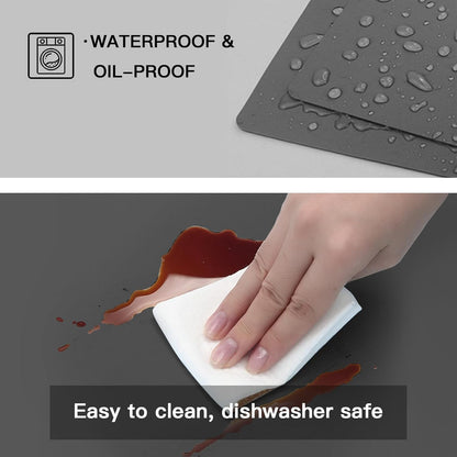 Silicone Mats for Kitchen Counter, 47.3"x23.6"x0.08" Largest Heat Resistant Mat Kitchen Island Waterproof 2MM Thick Countertop Protector Mat Nons-slip Extra Large Counter Mat (Black)