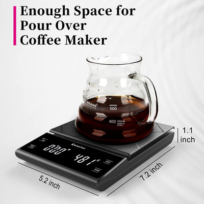 KitchenTour Coffee Scale with Timer