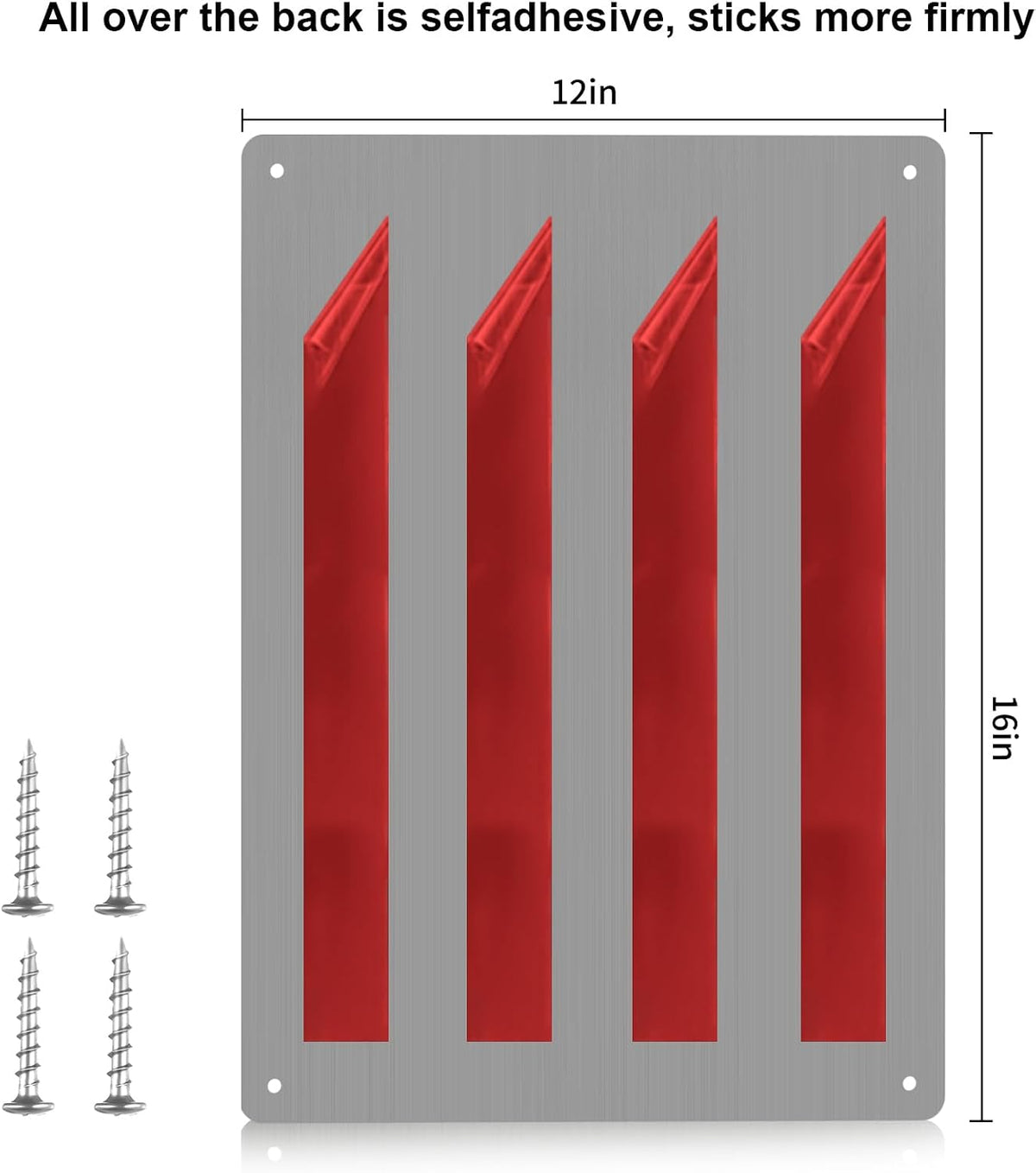 Stainless Steel Stove Backsplash, Kitchen Splatter Shield Silver 12"x16"