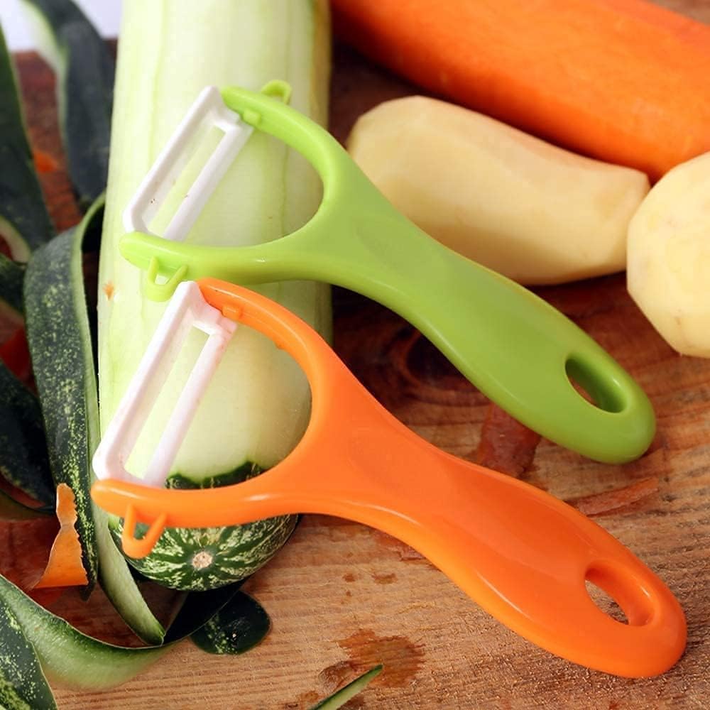 COLIBROX Peelers Grate and Julienne - Fruit and Vegetable Peeler Set Quickly Peels Apple, Potato, Corn, Ginger, Citrus, Avocado, Mango and More