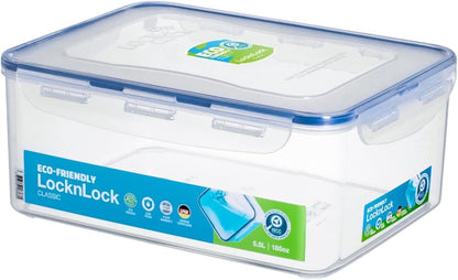 LOCK & LOCK Easy Essentials Pantry Food storage containers with lids / Pantry storage / Airtight containers, BPA free - Square - 11 cup - Great for Sugar, Clear