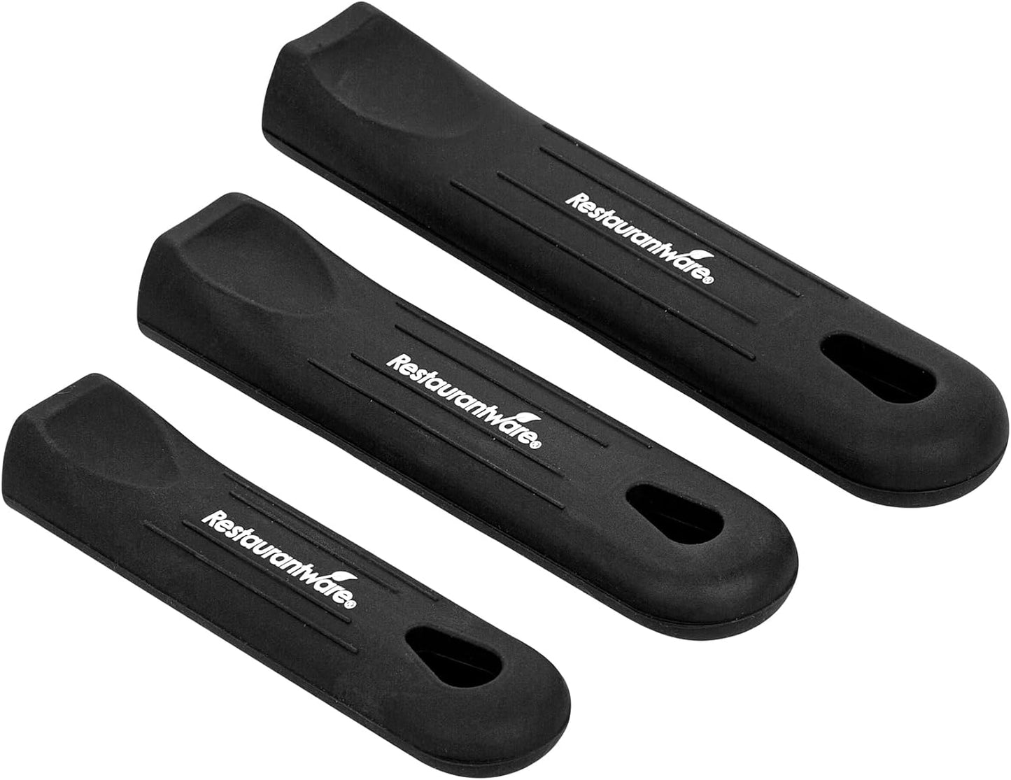 Restaurantware Silicone Pan Handle Cover Set 1-Count Heat-Resistant Removable Pan Handle Grips, Ergonomic Non-Slip Green Handle Protectors for Fry Pans and Sauce Pans